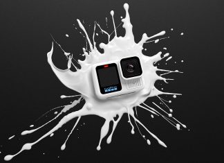 HERO13 Black Polar White paint splatter